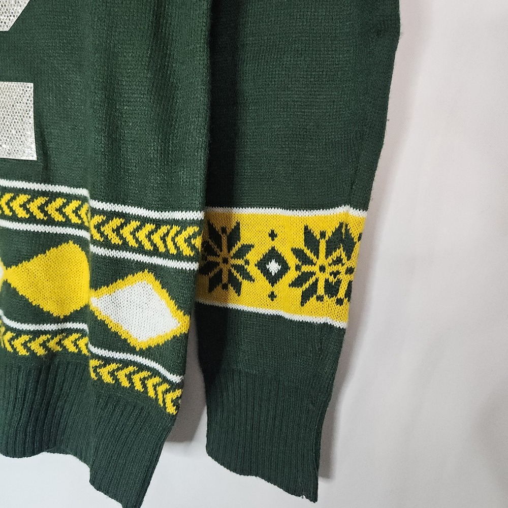 NFL Green Bay Packers Sweater Womens S Green Excellent Aaron Rodgers #12 Holiday - Picture 3 of 11